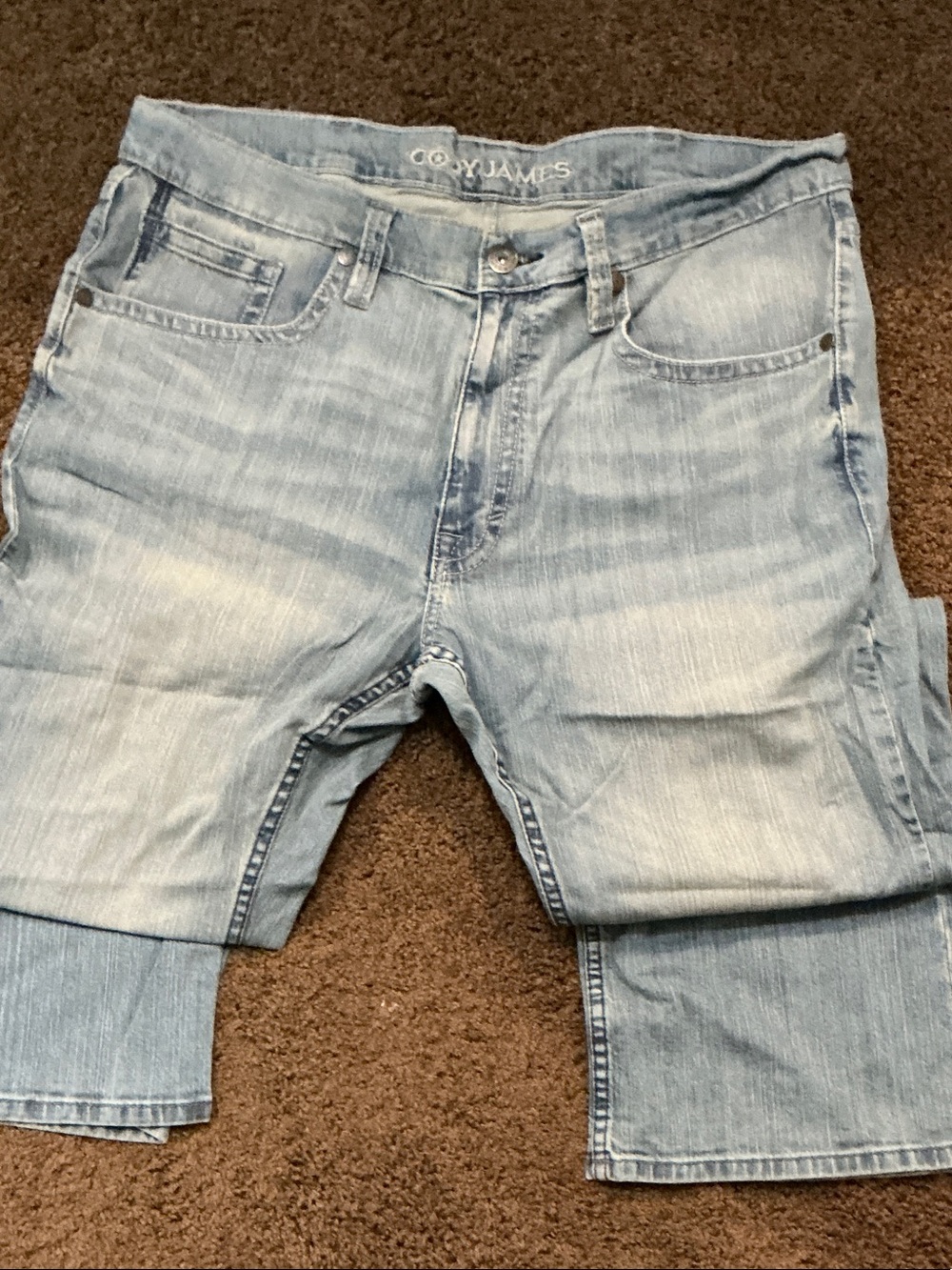 Coby James Relaxed Fit Light Blue Jeans